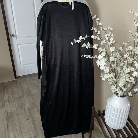 Pretty‎ Little Thing Plus Dress Black , Corset Simulate Midi Dress Size 22 - Picture 4 of 6